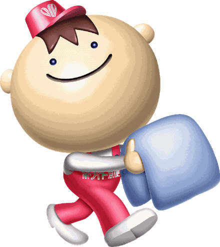 ホワイト急便のキャラクター せんたくやくん